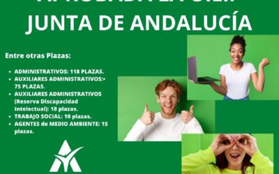 1.843 Plazas: Aprobada la Oferta de Empleo Publico 2.022 de la Junta de Andalucía