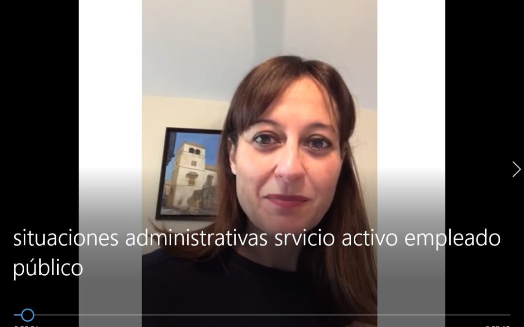 Situación de servicio activo de los empleados públicos