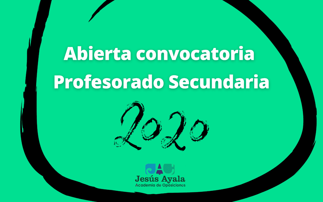 Abierta convocatoria 6.142 plazas de Profesorado Secundaria y FP para Andalucía