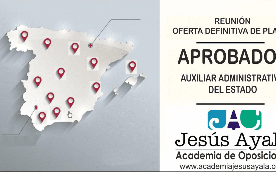 Charla informativa alumnado aprobado: destinos aprobados/as Auxiliar Administrativo del Estado