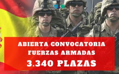 ¡Abierta convocatoria 3.340 plazas para las Fuerzas Armadas!