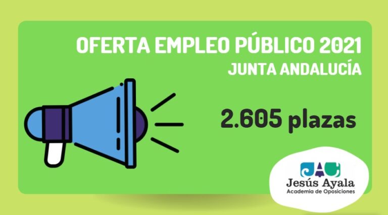 Publicada la OEP 2021  de la Junta de Andalucía: 2.605 plazas.