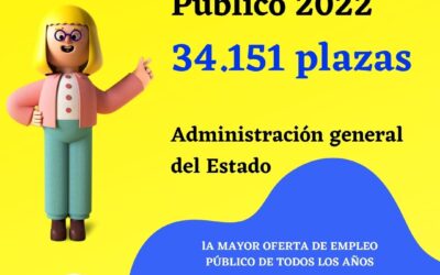 34.151 plazas para oferta de empleo público 2022 del Estado