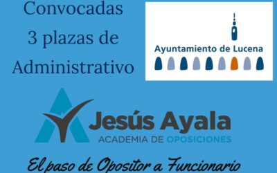 Convocadas 3 plazas de Administrativo en Lucena (Córdoba)