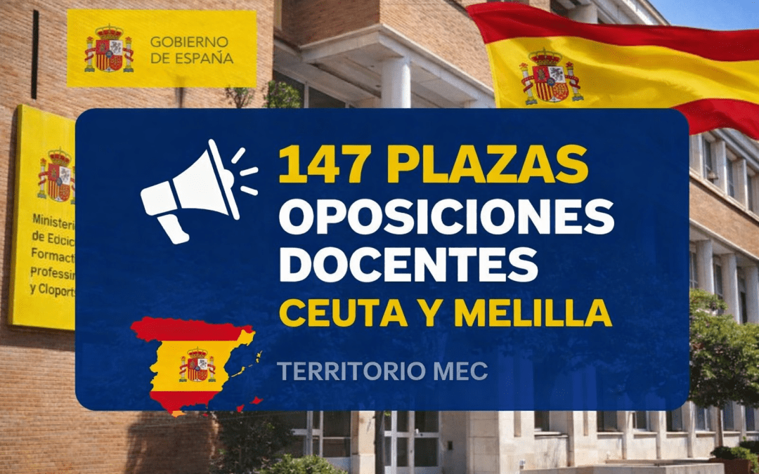 El Ministerio de Educación abre el plazo para 147 plazas de oposiciones docentes en Ceuta y Melilla