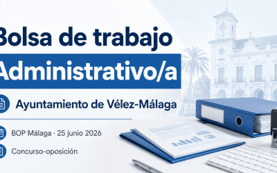 Bolsa de trabajo de Administrativo/a en el Ayuntamiento de Vélez-Málaga