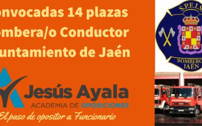 Convocadas 14 plazas de Bombero Conductor en Jaén