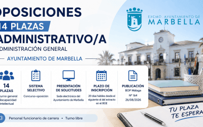 Oposiciones Ayuntamiento de Marbella: 14 plazas de Administrativo