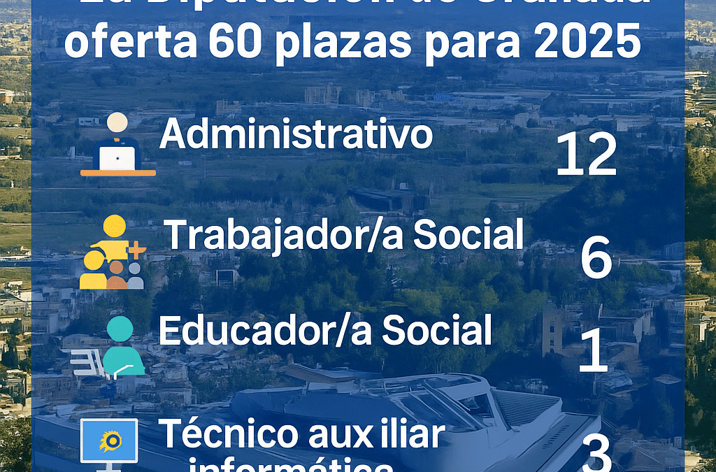La Diputación de Granada convoca 60 plazas en su Oferta de Empleo Público 2025