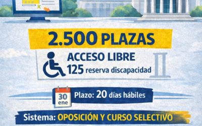 Convocatoria de oposiciones para el Cuerpo General Administrativo del Estado 2025: 2.500 plazas por acceso libre