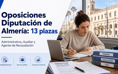 Convocatoria de oposiciones para 13 plazas de Administrativos, Auxiliares y Agentes de Recaudación en la Diputación de Almería