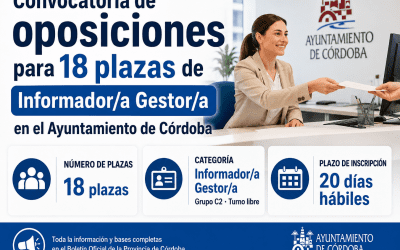 Convocatoria de oposiciones para 18 plazas de Informador/a Gestor/a en el Ayuntamiento de Córdoba