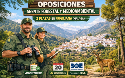 Convocatoria de oposiciones para 2 plazas de Agente Forestal y Medioambiental en Frigiliana