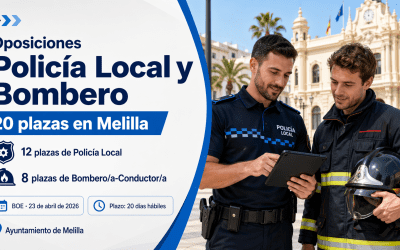 Convocatoria de oposiciones para 20 plazas de Policía Local y Bombero/a-Conductor/a en Melilla