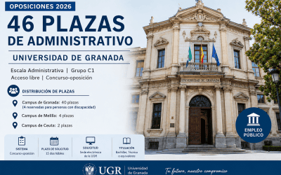 Convocatoria de oposiciones para 46 plazas de Administrativo en la Universidad de Granada