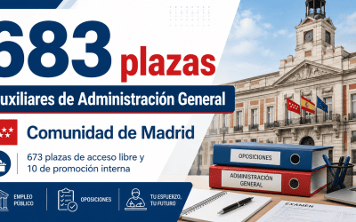 Convocatoria de oposiciones para 683 plazas de Auxiliares de Administración General en la Comunidad de Madrid