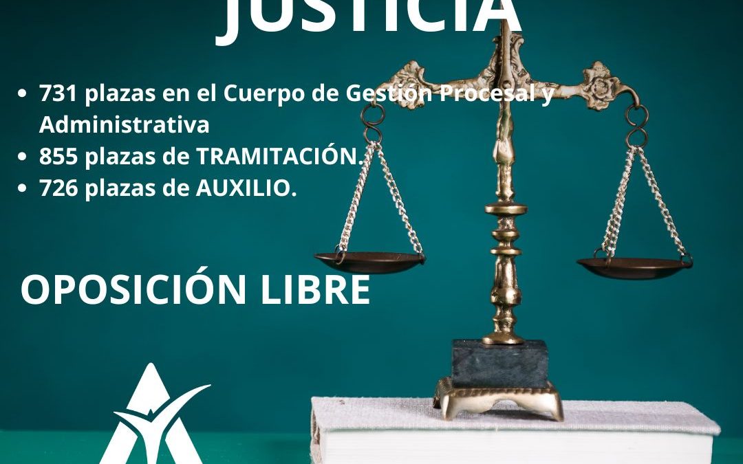 Convocatoria de oposiciones 2.312 plazas para Gestión, Tramitación y Auxilio Judicial en la Administración de Justicia