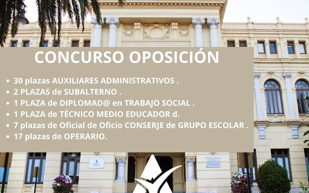 Publicadas las Bases Específicas de los procesos de Estabilización del Ayuntamiento de Málaga