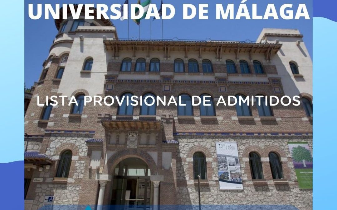 Publicada la lista provisional de admitidos de 30 plazas de Conserjes de la Universidad de Málaga