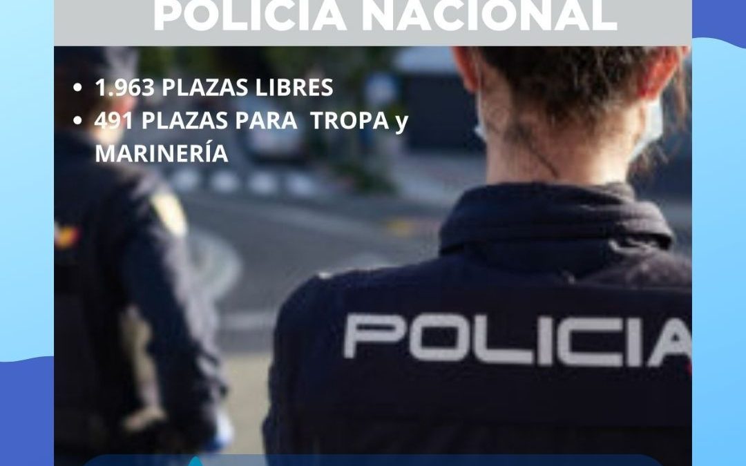Convocadas 2.458 plazas de Policía Nacional