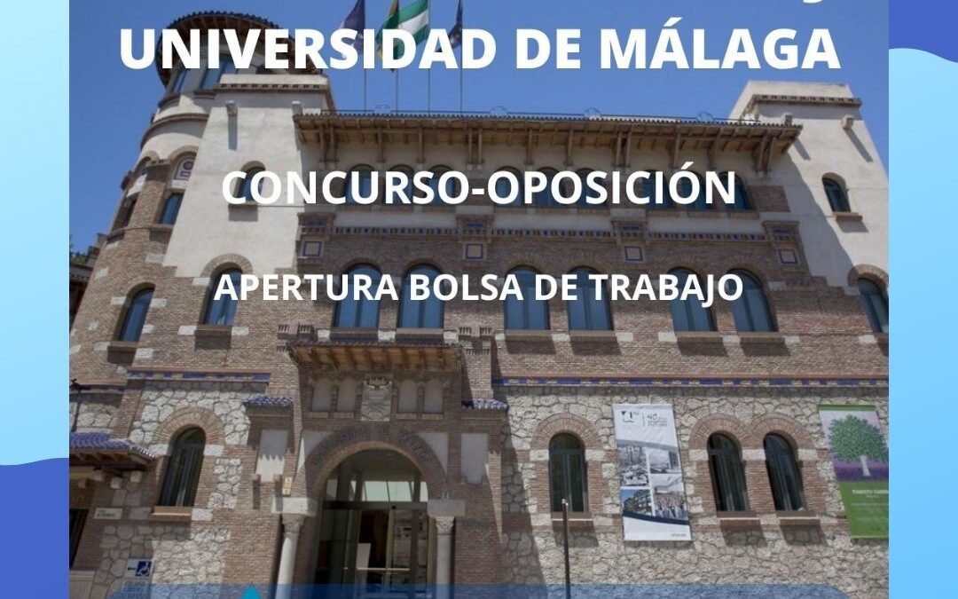 Convocadas 30 plazas de Conserje en la Universidad de Málaga