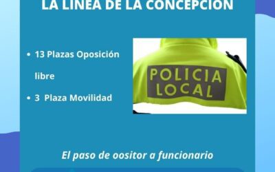 Convocadas 16 plazas de Policía Local en  La Línea de la Concepción (Cádiz)