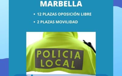 Convocadas 14 PLAZAS de POLICÍA LOCAL en  MARBELLA (Málaga).