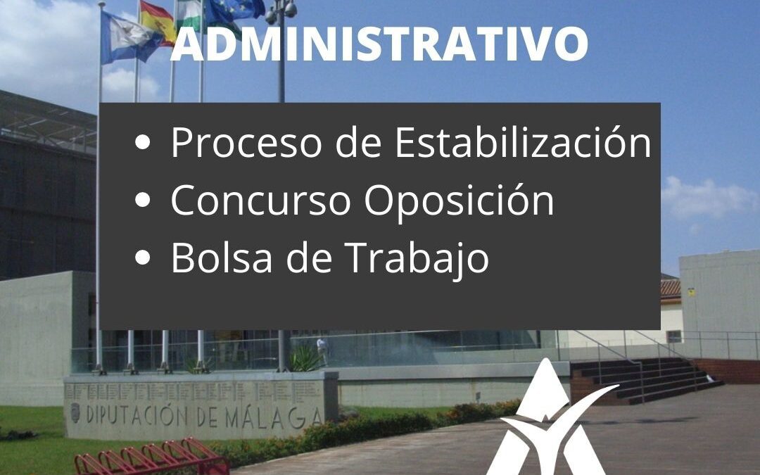 Publicadas en BOJA las Bases de Estabilización de Auxiliares Administrativos de la Diputación de Málaga.
