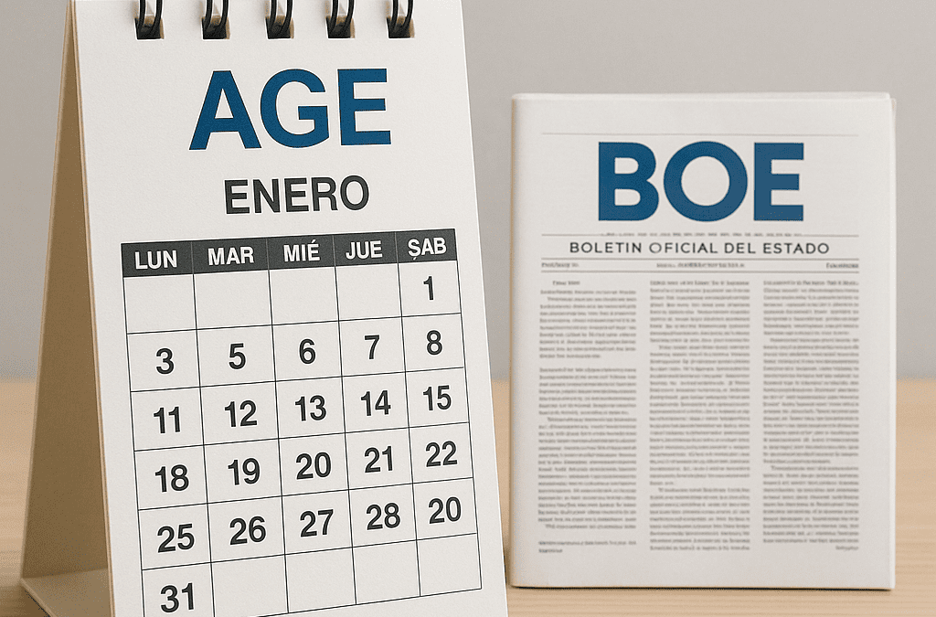 Publicado el calendario de días inhábiles 2026 para la Administración General del Estado