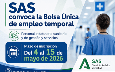 El SAS convoca la Bolsa Única de empleo temporal para personal estatutario sanitario y de gestión y servicios: últimos días