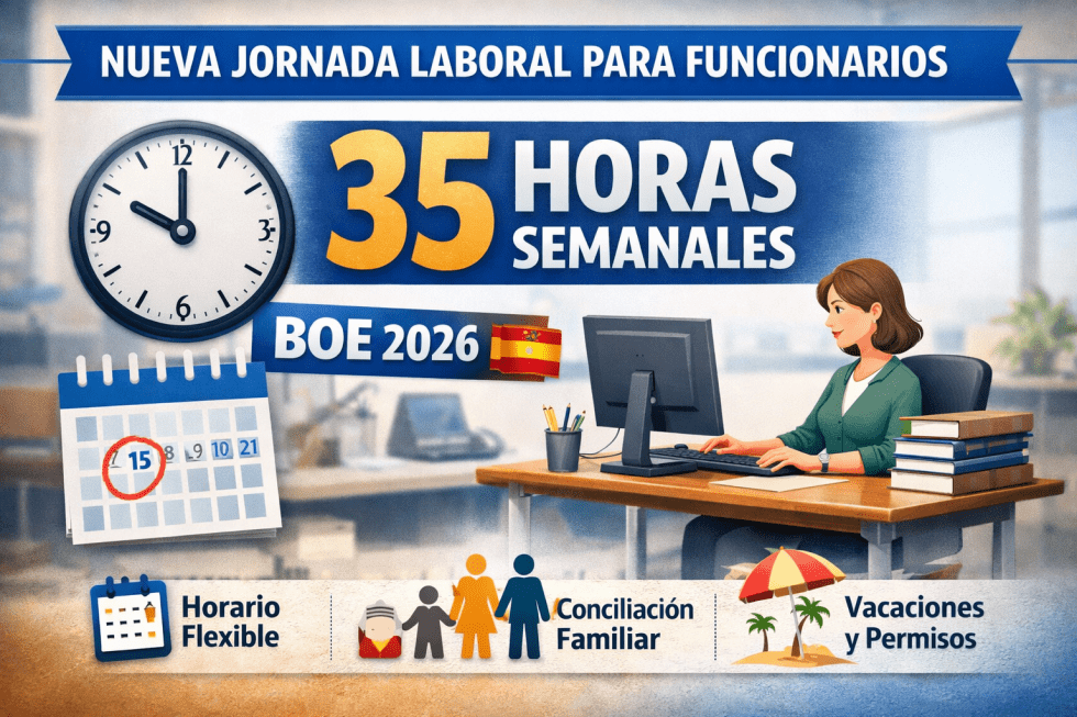 Jornada laboral de 35 horas para funcionarios en 2026: nueva normativa ...