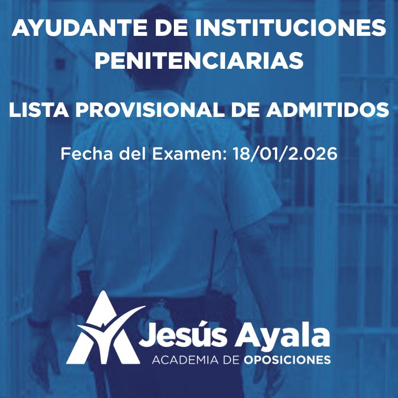 Lista Admitidos Ayudante de Instituciones Penitenciarias