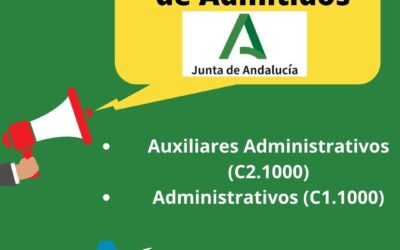 Listado de admitidos de Administrativos y Auxiliares Administrativos de la Junta de Andalucía (OEPs 2019, 2020 y 2021)