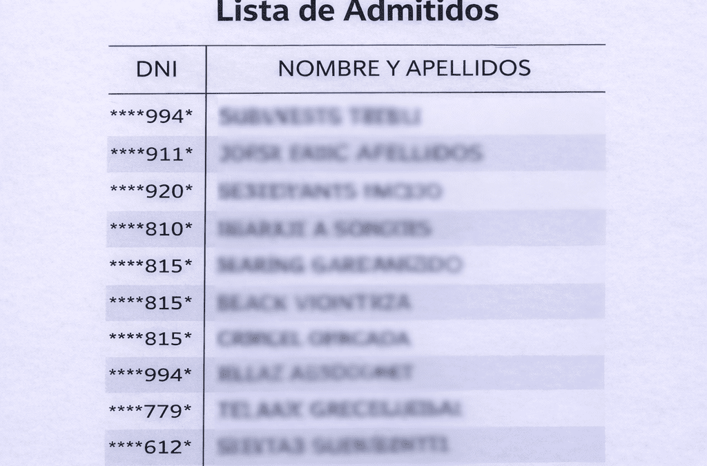 Lista definitiva de admitidos y fecha de examen para Administrativo en la Mancomunidad de la Costa del Sol Occidental