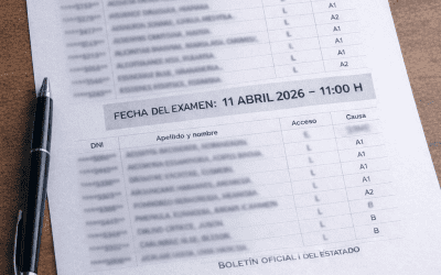 Listas de admitidos y excluidos y fecha de examen para Administrativo del Estado (Estadística)