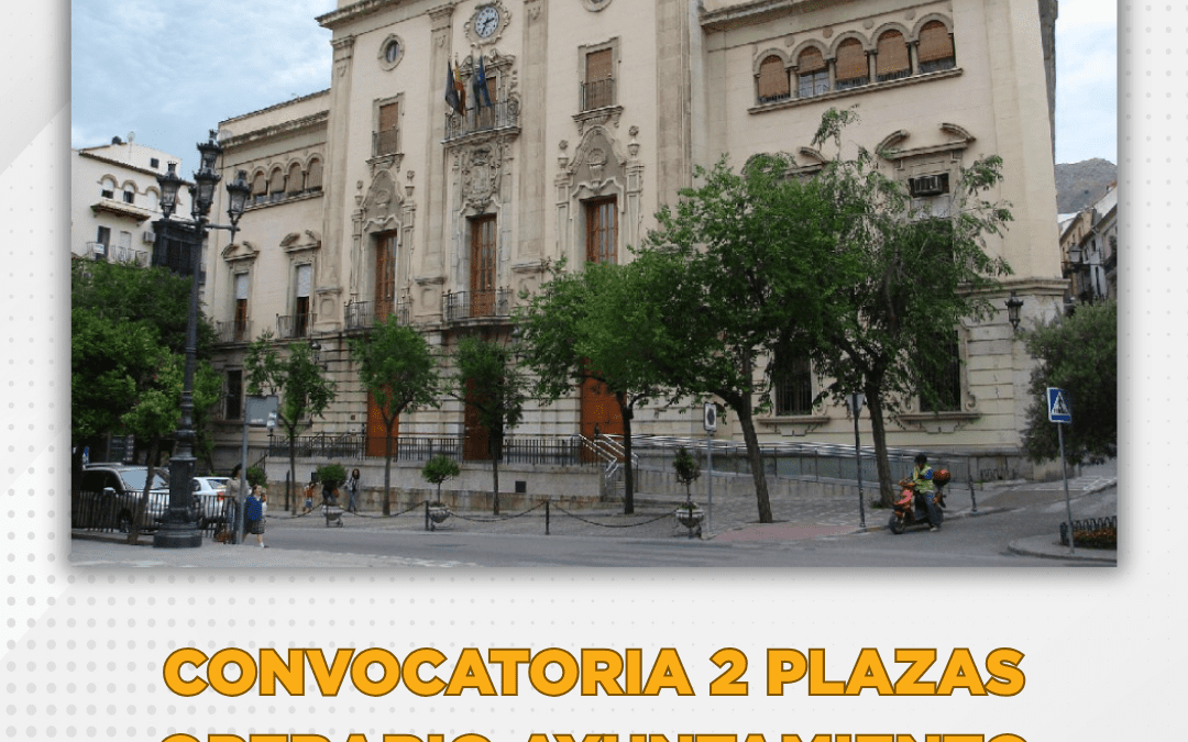 CONVOCATORIA DOS PLAZAS OPERARIO-JAÉN