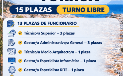 Oferta de Empleo Público 2026 del Ayuntamiento de Torrox con 21 plazas de empleo público
