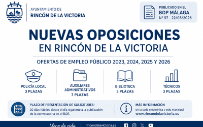 Rincón de la Victoria convoca nuevas oposiciones con plazas de Policía Local, Auxiliares y Técnicos