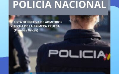 Policía Nacional: Lista definitiva y fechas de examen