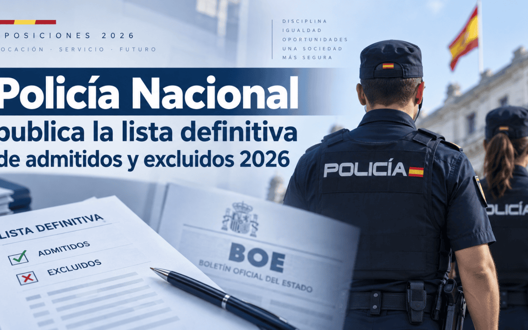 Policía Nacional publica la lista definitiva de admitidos y excluidos para el ingreso en la Escala Básica