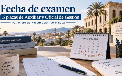 Publicada la fecha de examen para 5 plazas de Auxiliar y Oficial de Gestión en el Patronato de Recaudación de Málaga