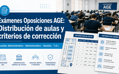 Publicada la distribución de opositores por aula y los criterios de corrección de las oposiciones AGE: Auxiliar, Administrativo, Gestión y Técnico Auxiliar de Informática